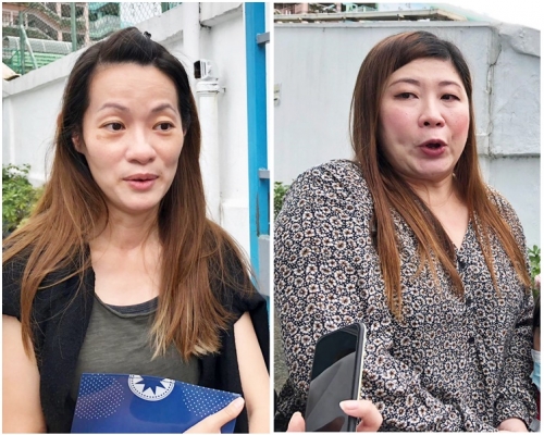 圖左:1年前搬到九龍塘區的俞太一臉無奈。圖右:喜極而泣的梁太。