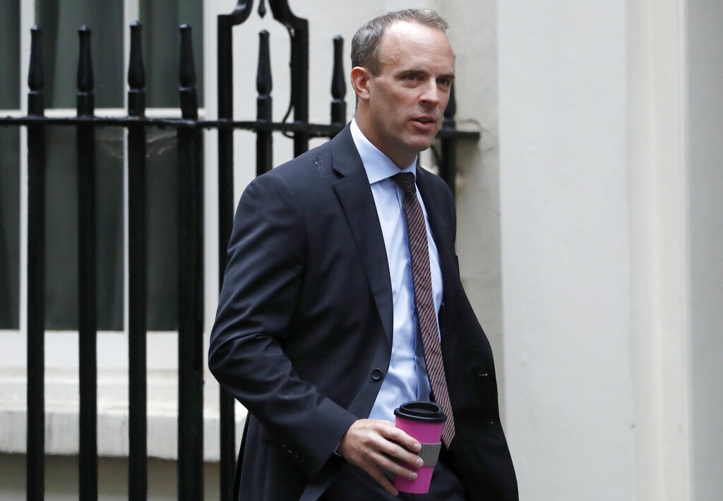 英國外相藍韜文表示歡迎林鄭月娥撤回修例。AP
