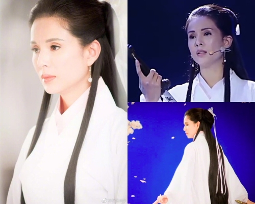 李若彤再扮小龍女獲網民稱讚。（網圖）