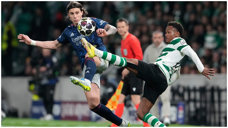 士砵亭首回合的创造机会次数不比阿仙奴差。AP