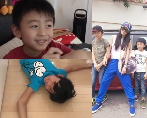 張栢芝依家有仔萬事足。