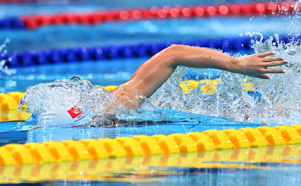 何詩蓓順利躋身女子200米自由泳決賽。Reuters