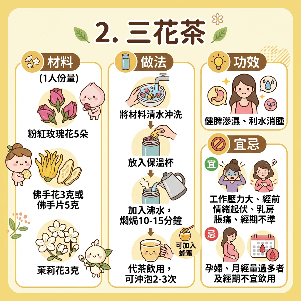 2.三花茶 2.三花茶