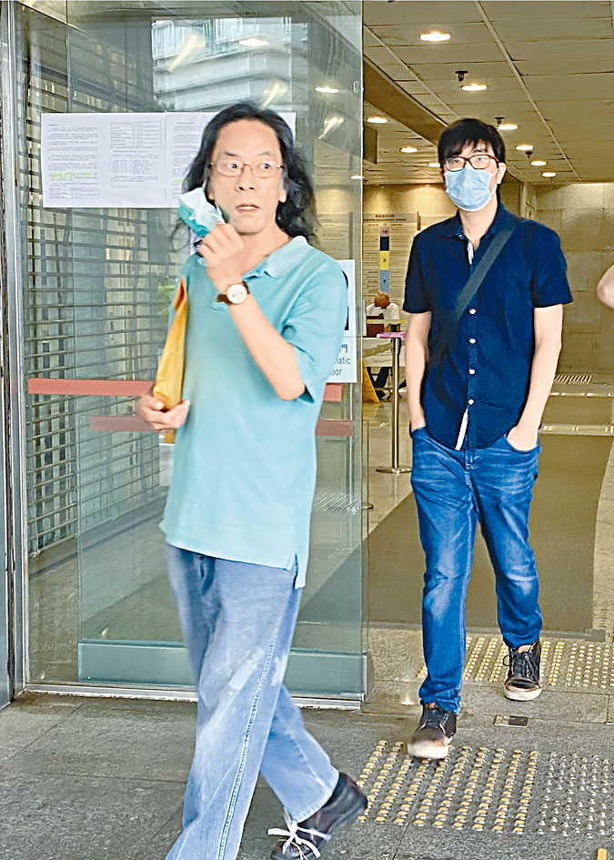 案中兩被告陳永福（左）及黃梓華分別判囚。