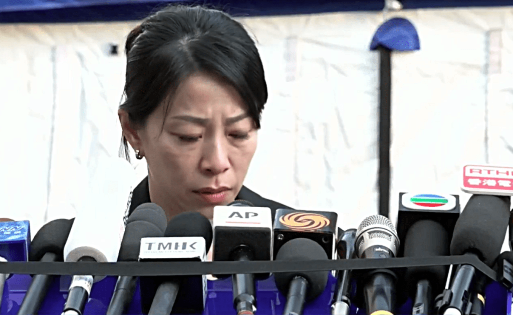 曾淑賢說到傷心處一度雙眼紅紅。