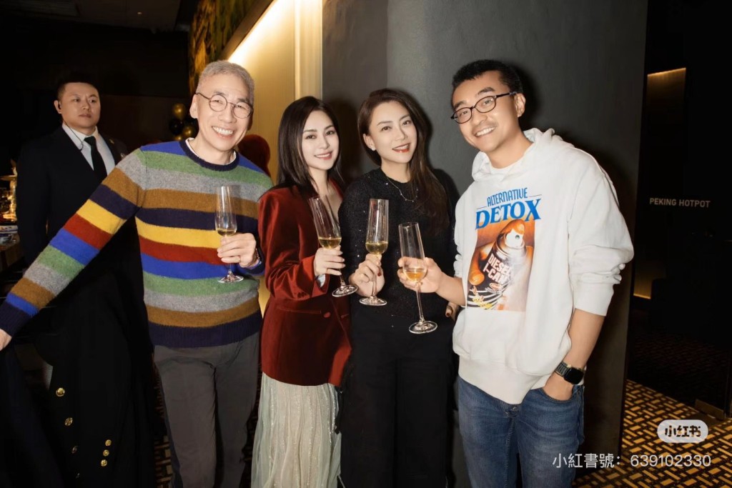 鍾欣潼一身紅卜卜現身生日party。 鍾欣潼一身紅卜卜現身生日party。
