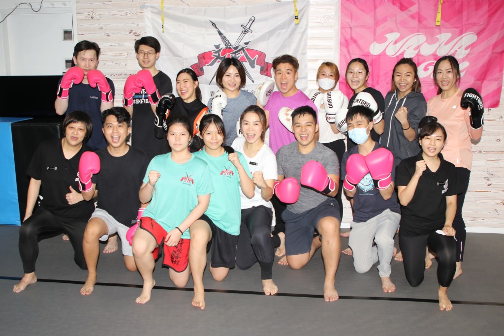 香港菁英会在NANA GYM举行搏击体验活动。大会提供图片