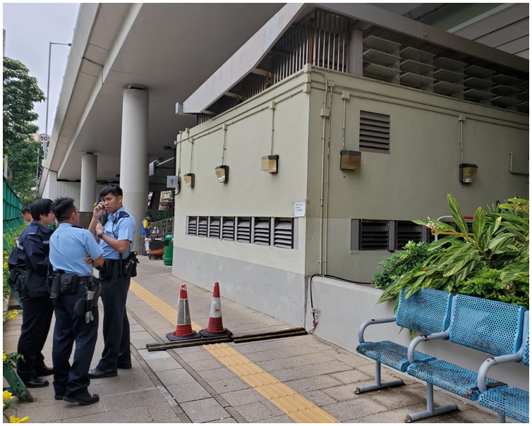 大批警員到場調查。梁國峰攝