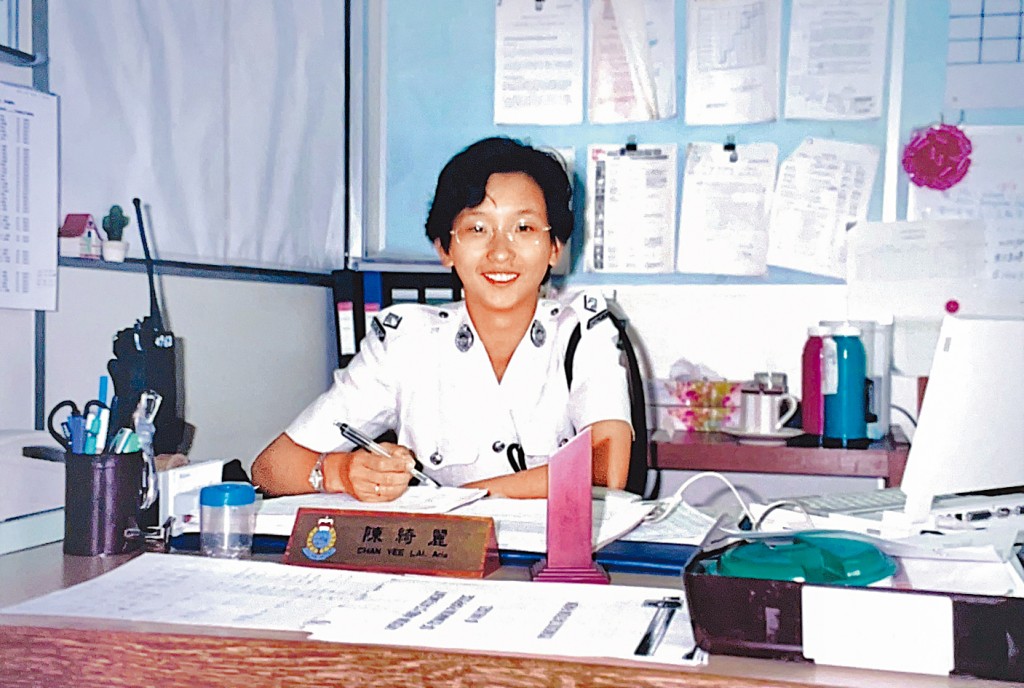 1994年成為「新紮師姐」的助理處長陳綺麗感言,加入警隊逾30年依然保持那團火。