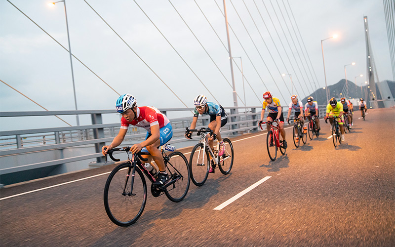 香港单车节赛道包括长青隧道、南湾隧道、尖山隧道、汀九桥、青马大桥及昂船洲大桥。资料图片