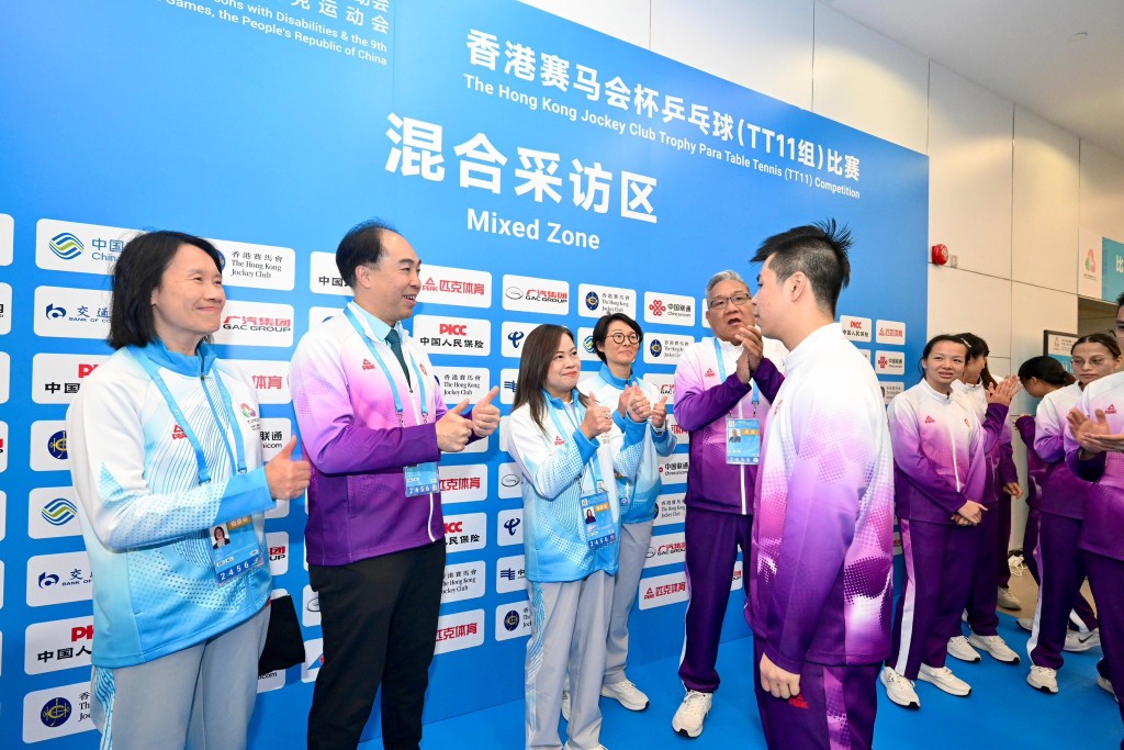 羅淑佩讚揚殘特奧港將表現。Facebook圖片 羅淑佩讚揚殘特奧港將表現。Facebook圖片