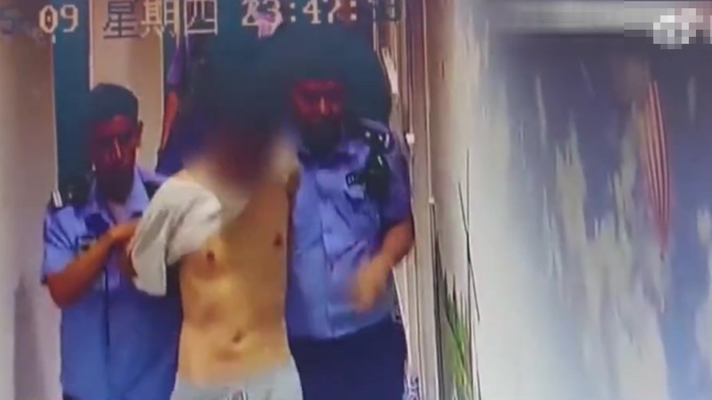 警方在当地一酒店拘捕涉案男子。