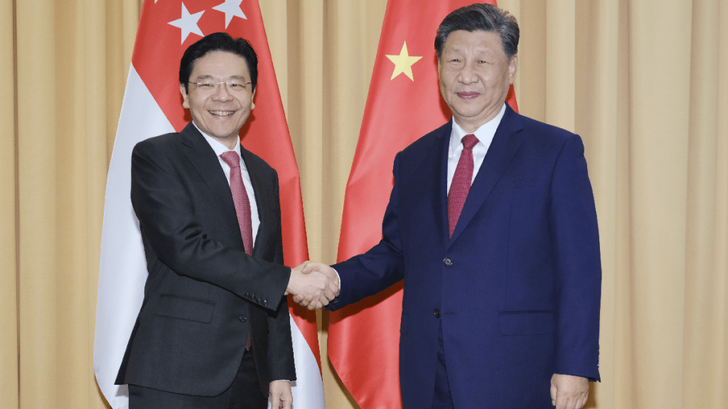 習近平去年在秘魯會見黃循財。新華社