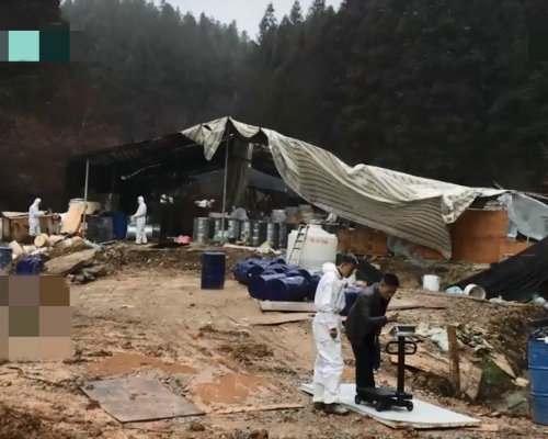 永豐公安機關近日破獲一宗非法生產制毒物品案件。 影片截圖