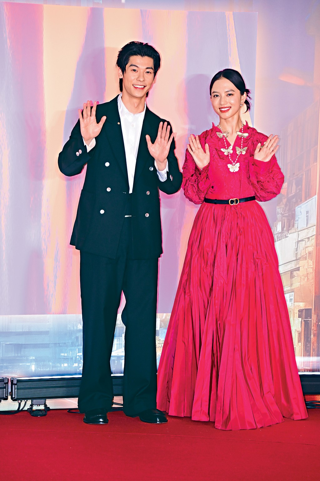 許光漢跟清原果耶為主演的電影《青春18x2 通往有你的旅程》來港宣傳。