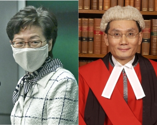 林郑月娥正式任命张举能法官为终审法院首席法官。资料图片