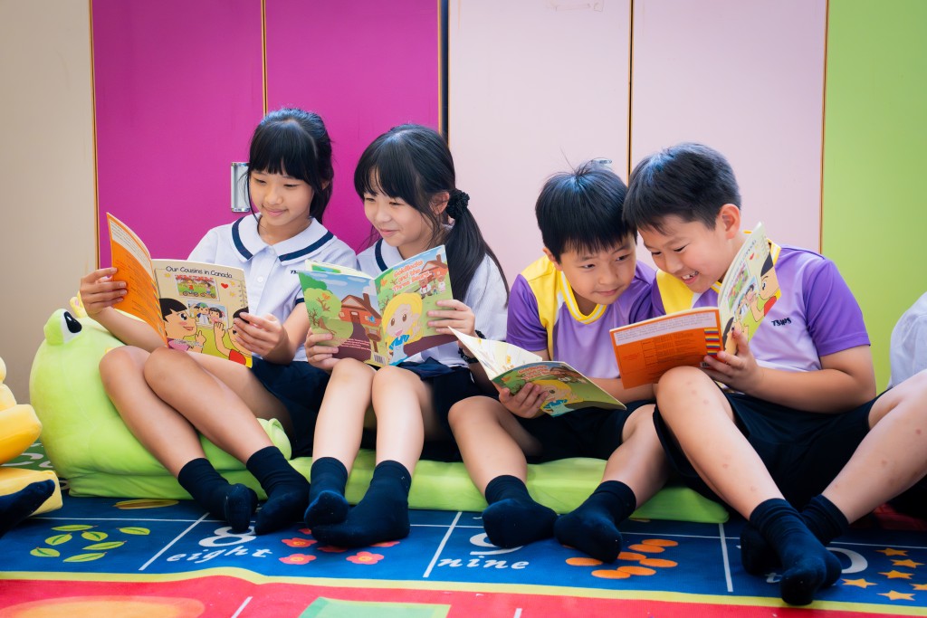 透過午間英語活動，讓語言融入校園生活。（圖片來源：受訪學校提供）