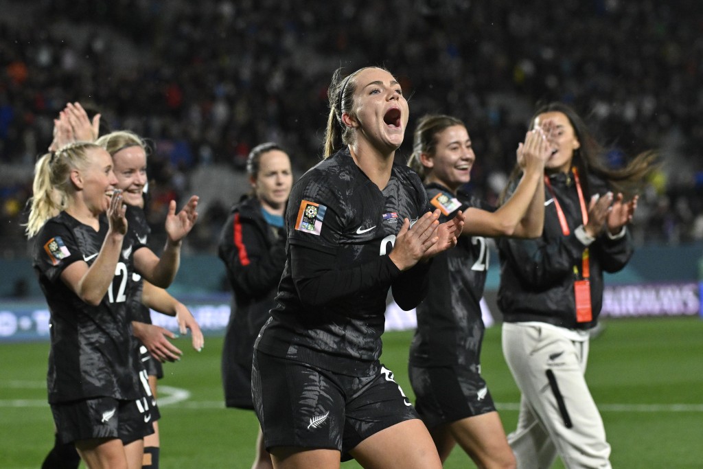 新西蘭終於奪得6次出席女子世界盃以來的首場勝仗。AP