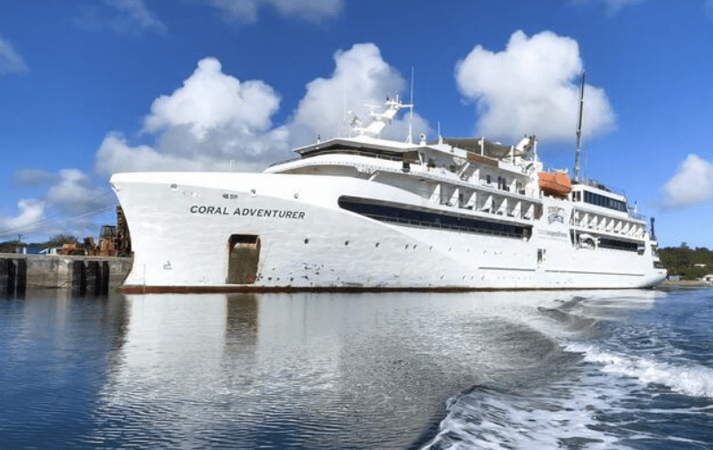 「珊瑚探險家號」(Coral Adventurer)。Alamy/非新聞圖片 「珊瑚探險家號」(Coral Adventurer)。Alamy/非新聞圖片