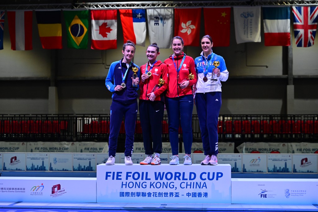 香港站世界盃, 美國的Maia (左二)首奪世界盃金牌. 