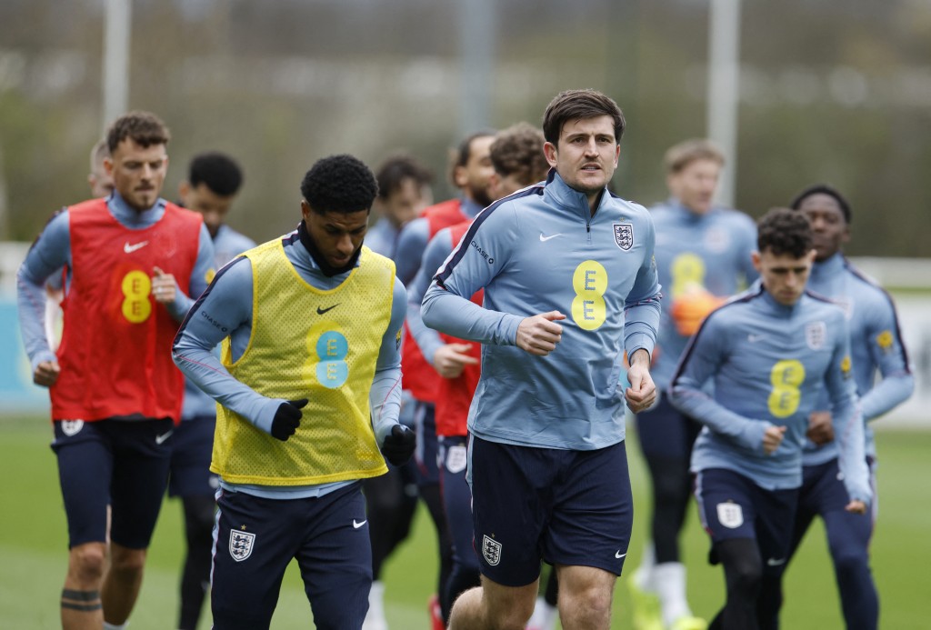 正在回到英格兰训练为世界杯准备的拉舒福特。路透社