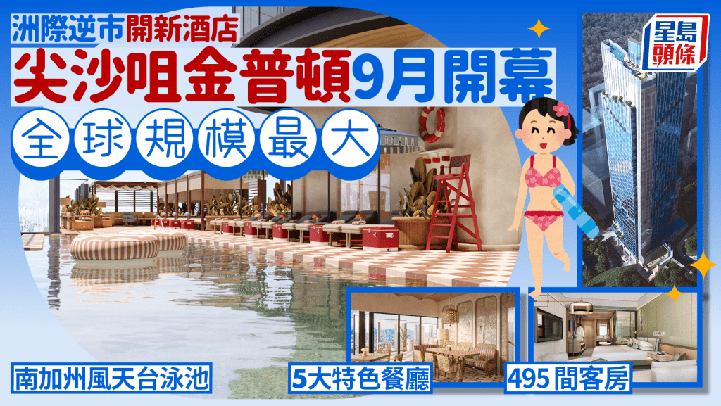 尖沙咀金普頓酒店9月開幕!洲際旗下品牌 5大特色餐廳+南加州風天台泳池