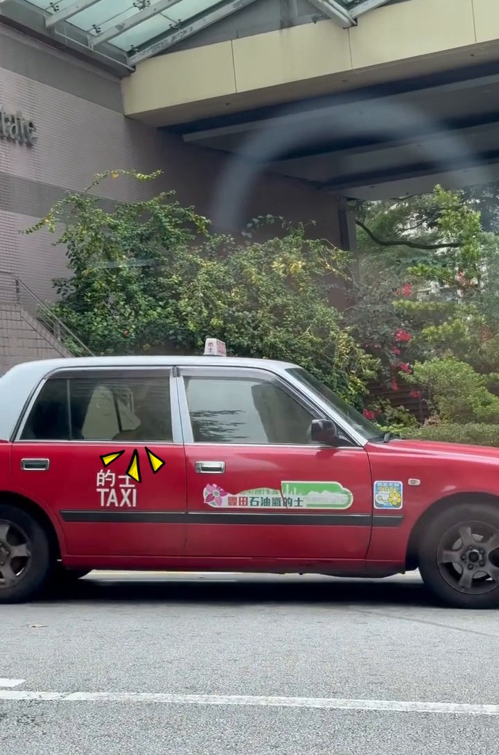 細看車上的司機戴上鴨舌帽,疑似正在「躺平」駕駛。FB「車cam L(香港群組)」 細看車上的司機戴上鴨舌帽,疑似正在「躺平」駕駛。FB「車cam L(香港群組)」