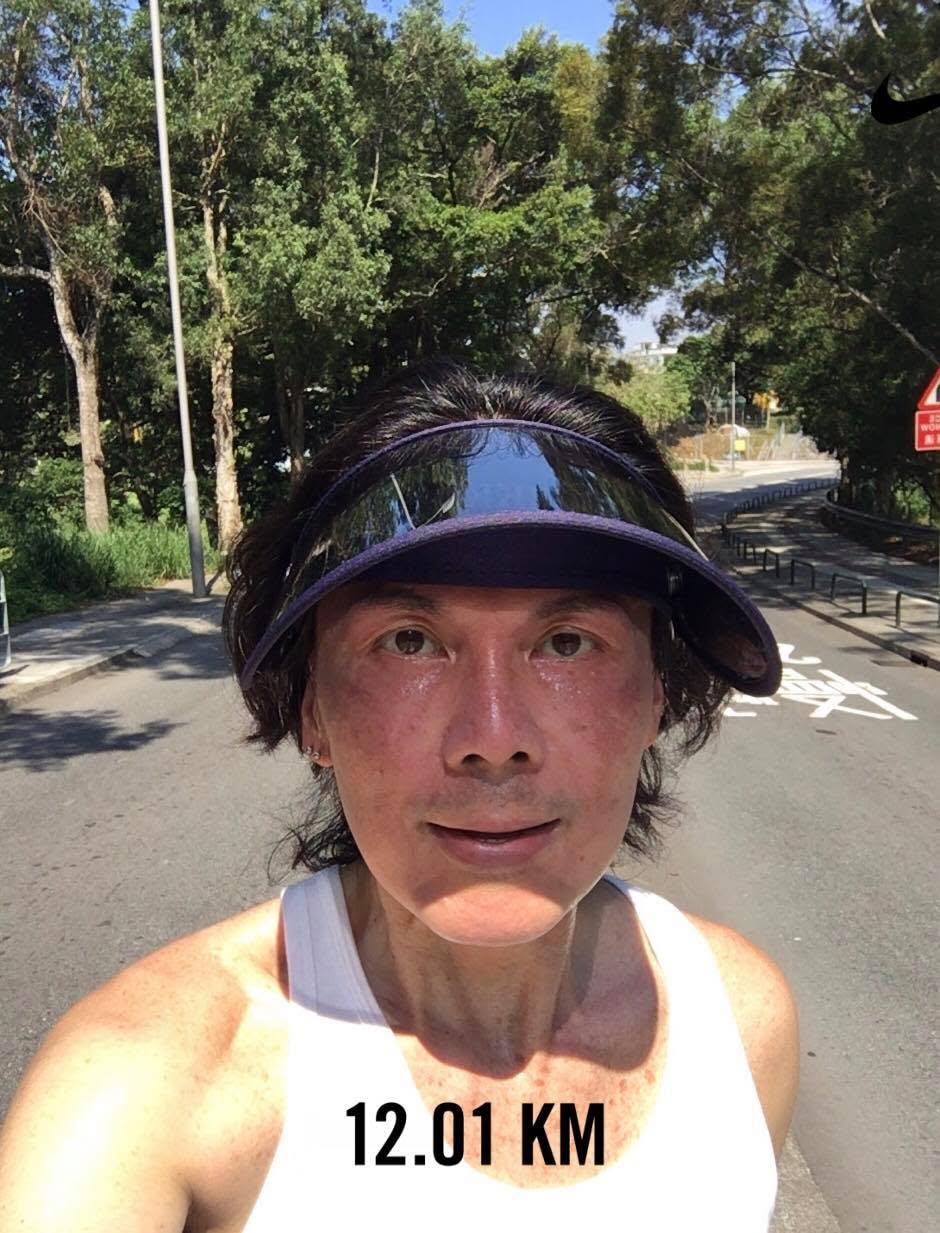 歐陽德勛有跑步做運動。 歐陽德勛有跑步做運動。