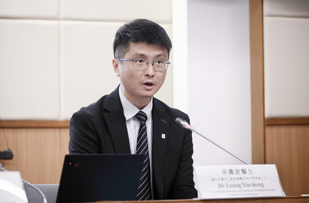 中心緊急應變及項目管理處主任梁耀康。陳浩元攝 中心緊急應變及項目管理處主任梁耀康。陳浩元攝