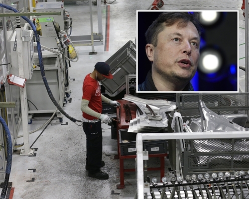 Tesla在加州的廠房涉嫌違反當局禁令復工，馬斯克指作好被捕準備。 AP圖