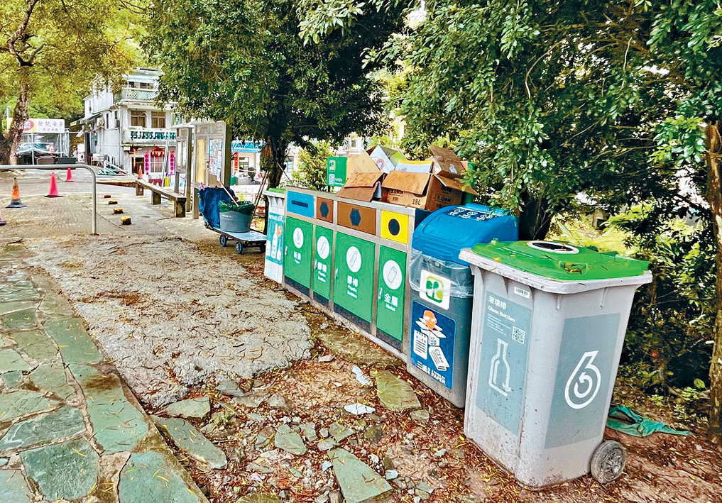 有新界鄉郊村屋居民指，希望當局增設智能廚餘回收桶。