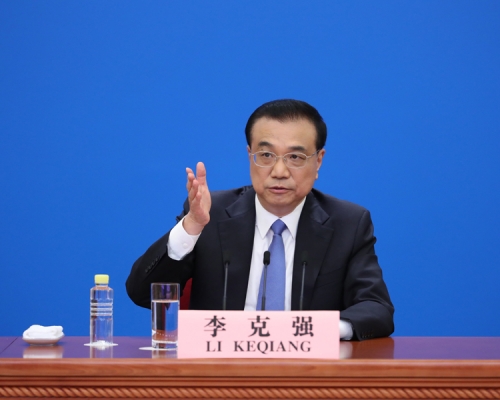 李克強:台灣問題是中國的內政,反對外來干涉。(新華社圖片)