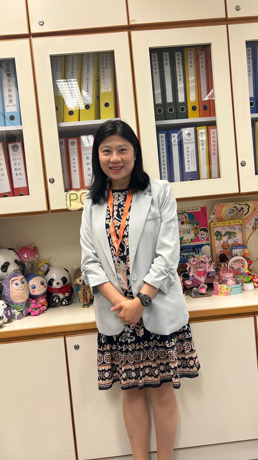 油蔴地天主教小學（海泓道）陳淑儀校長（攝：劉佩樺）