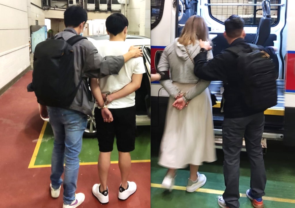 警方掃毒拘捕一對男女。
