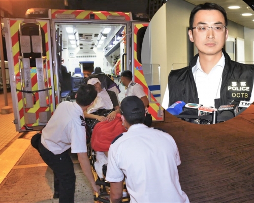 總督察周學賢(小圖)指警方從男子被截停時的反應，認為有合理懷疑，因而作出拘捕。