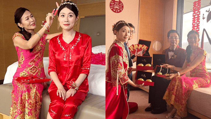 麥翠嫺嫁女︱「3億富婆」早晚換足兩套外母靚衫 低調中顯貴氣 催女兒快生B