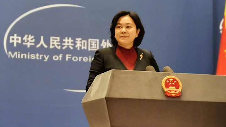 華春瑩今日主持外交部例行記者會。新華社圖片