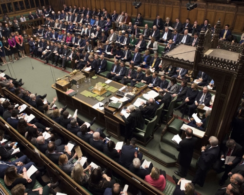 英國下議院批准政府再提交脫歐協議表決。AP