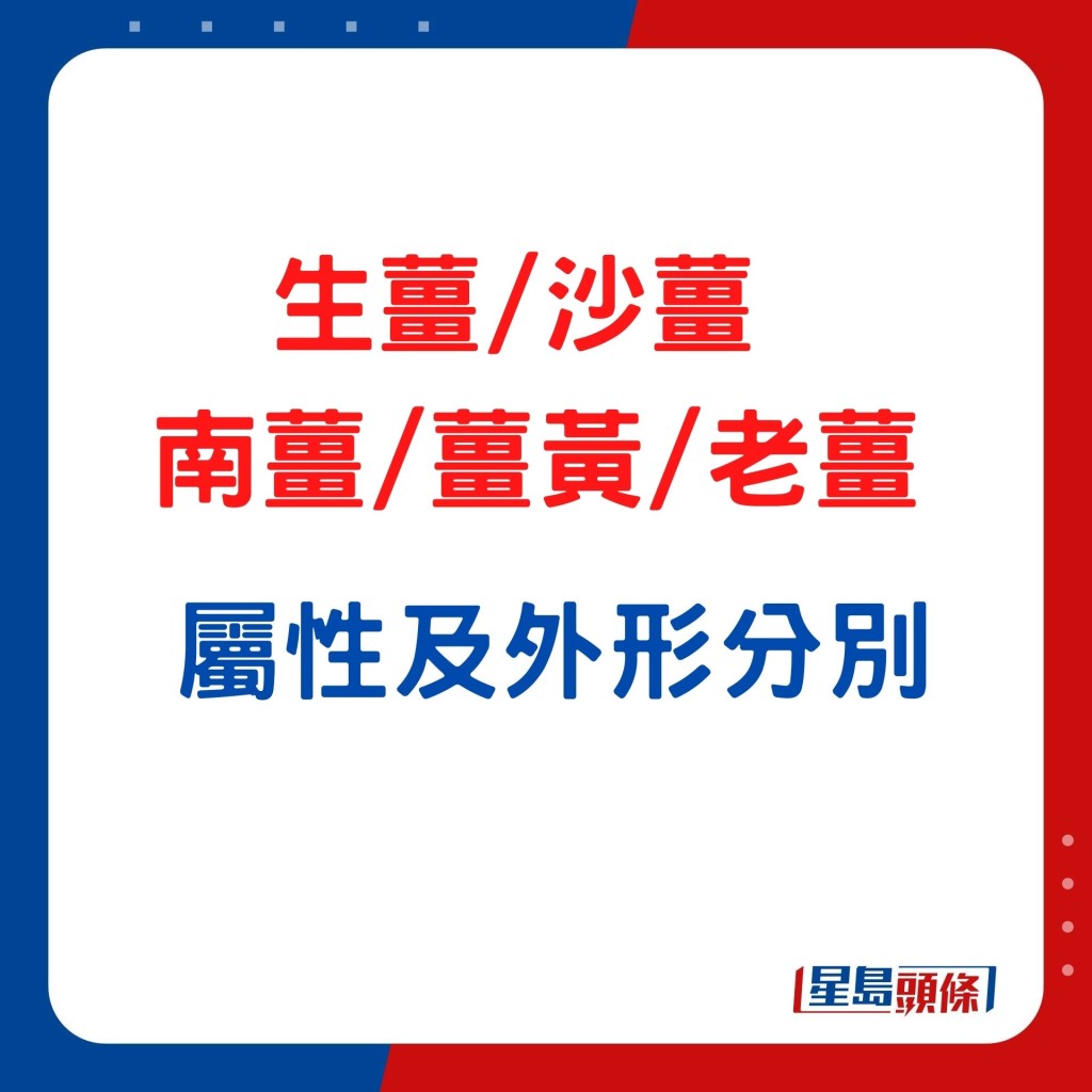 教分街市常见5种姜 —生姜/沙姜/南姜/姜黄/老姜 