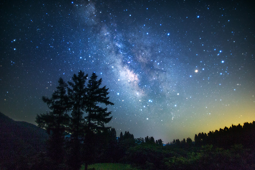 以f/1.4镜头拍摄的星空（SNAPSHOT Canon图片）