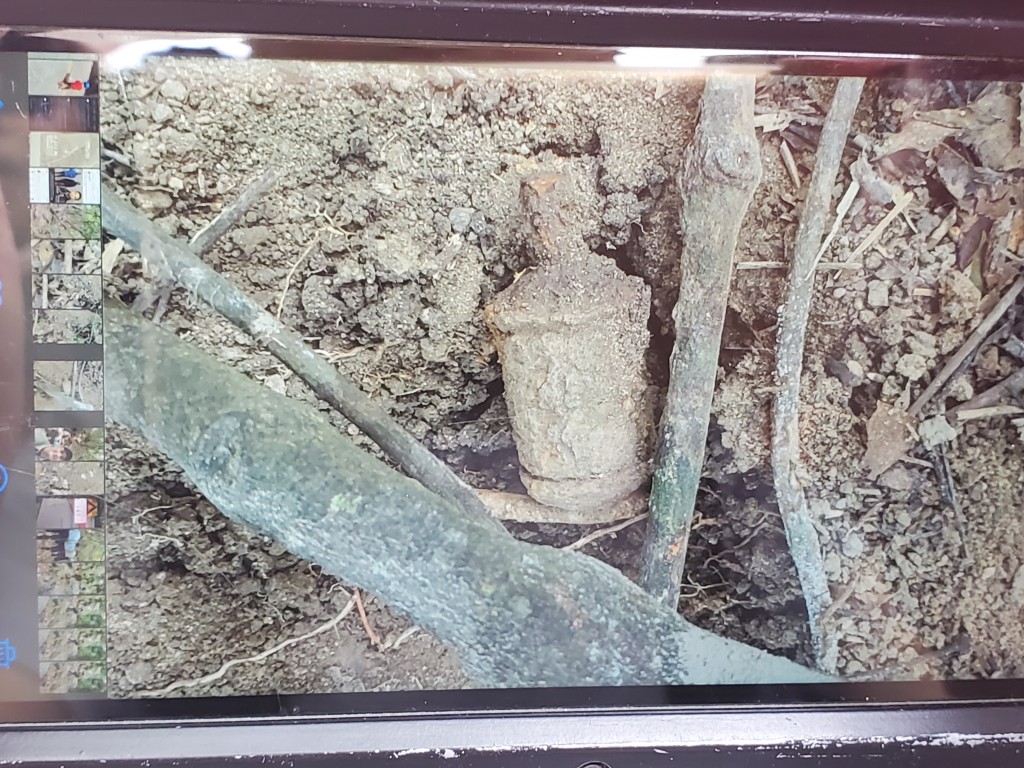 大潭黃泥涌道一個山坡發現一枚二戰日式手榴彈。