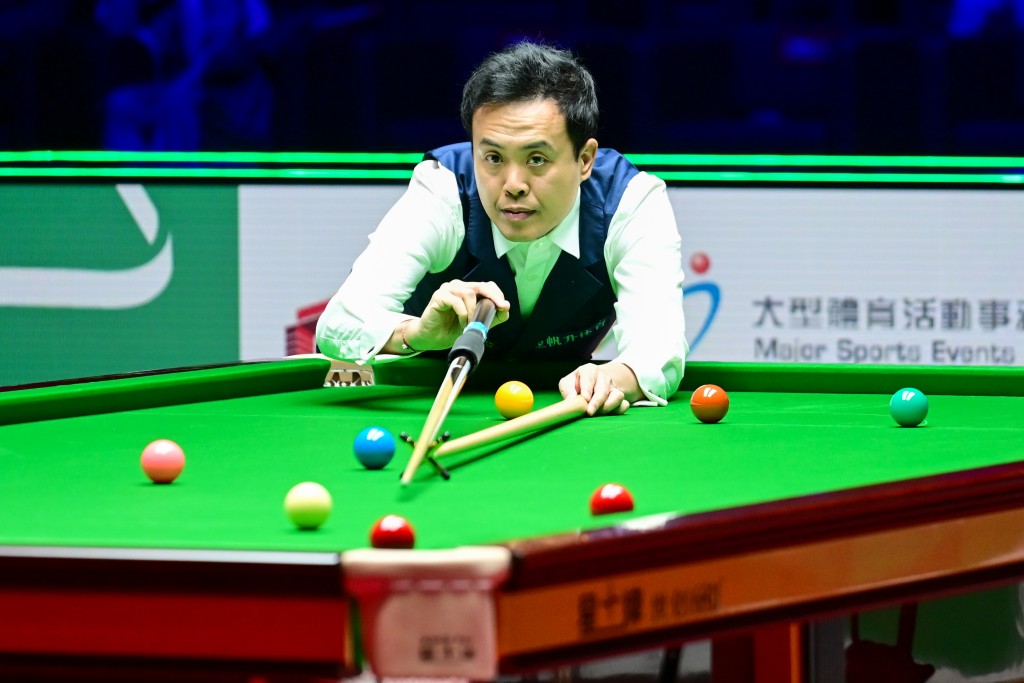 傅家俊2:5不敌塔猜亚，世界公开赛止步8强。摄影：魏国谦