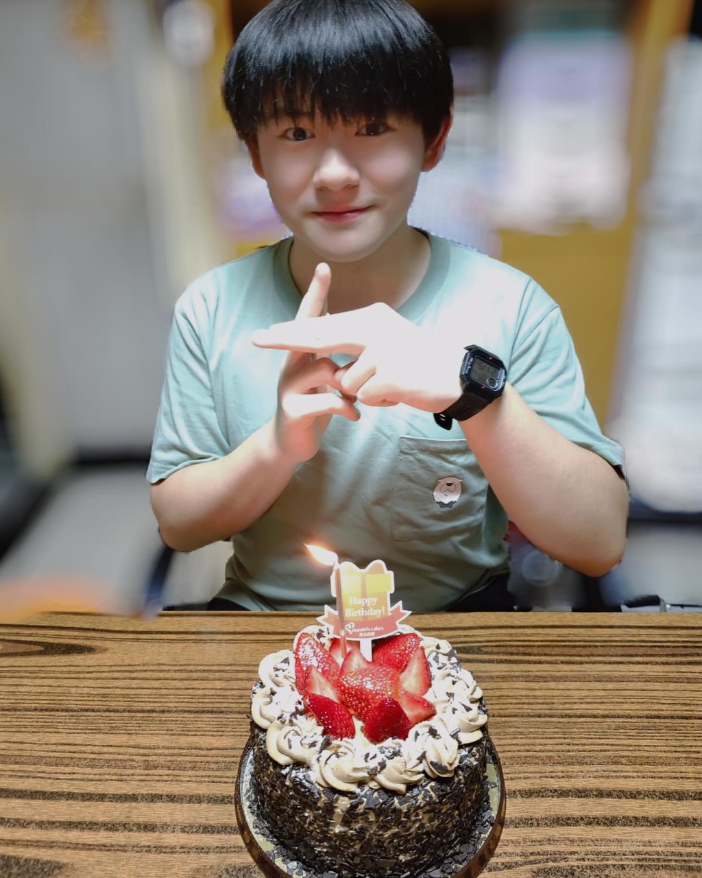 鄭耀軒最新IG帖文已是5月時更新，慶祝16歲生日。