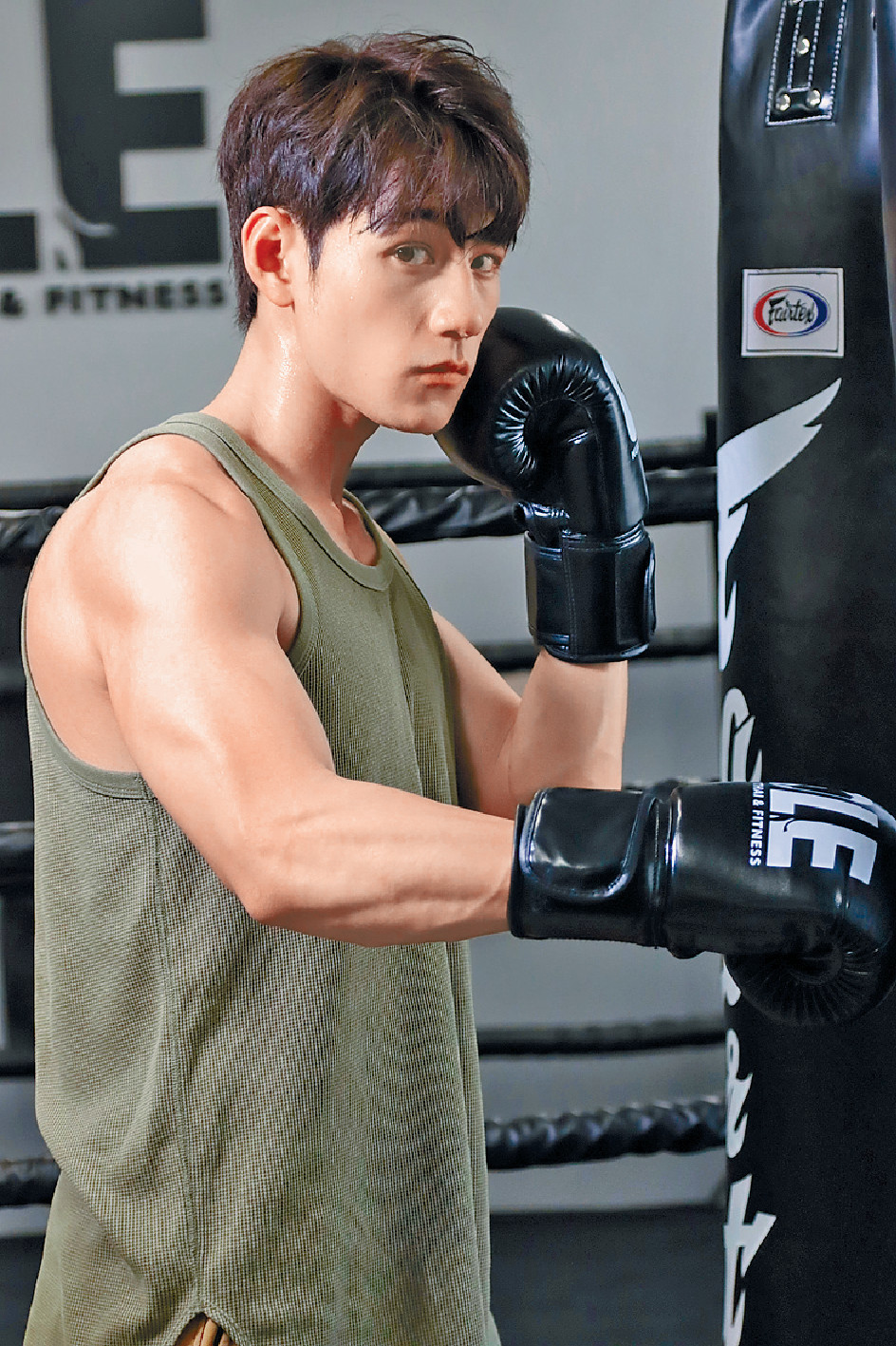 露麒麟臂 
■魏浚笙由昔日「肥波」變大隻仔，呢對麒麟臂得來不易。