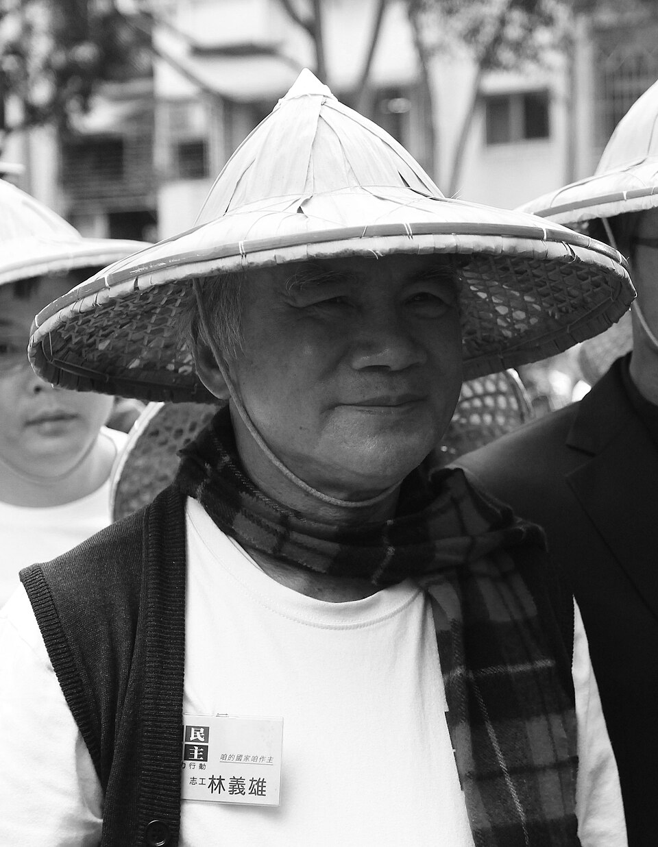 斗笠是林义雄的标志。 维基 斗笠是林义雄的标志。 维基