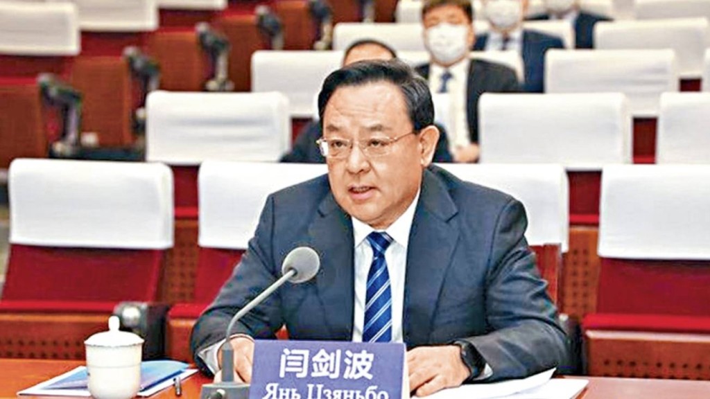 山東原副省長閆劍波，任福建廈門代市長。