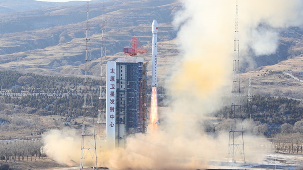 高分十一号04星成功发射升空。新华社