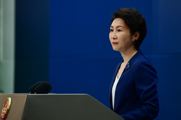 外交部發言人毛寧昨日主持例行記者會。外交部官網