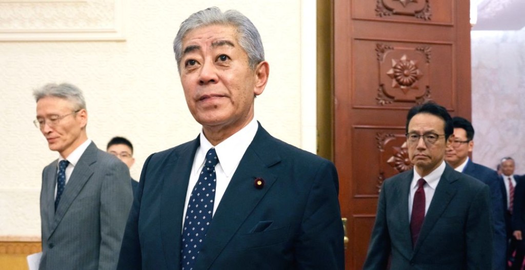 日本前外相岩屋毅上月底以日本國際貿易促進協會會長身份訪華。法新社