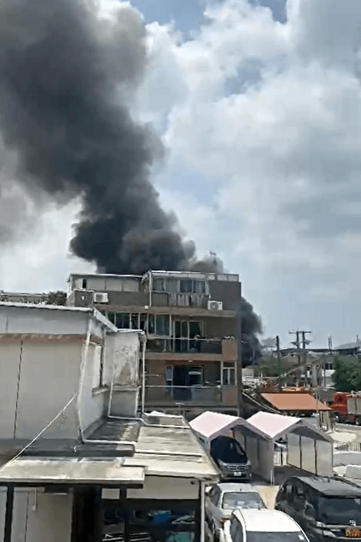 濃煙席捲半空。李靜儀議員提供